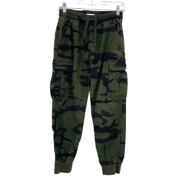Aritzia Tna‎ Camo Twin Falls Cargo Pant green pull on jogger women's size XXS - Picture 1 of 10